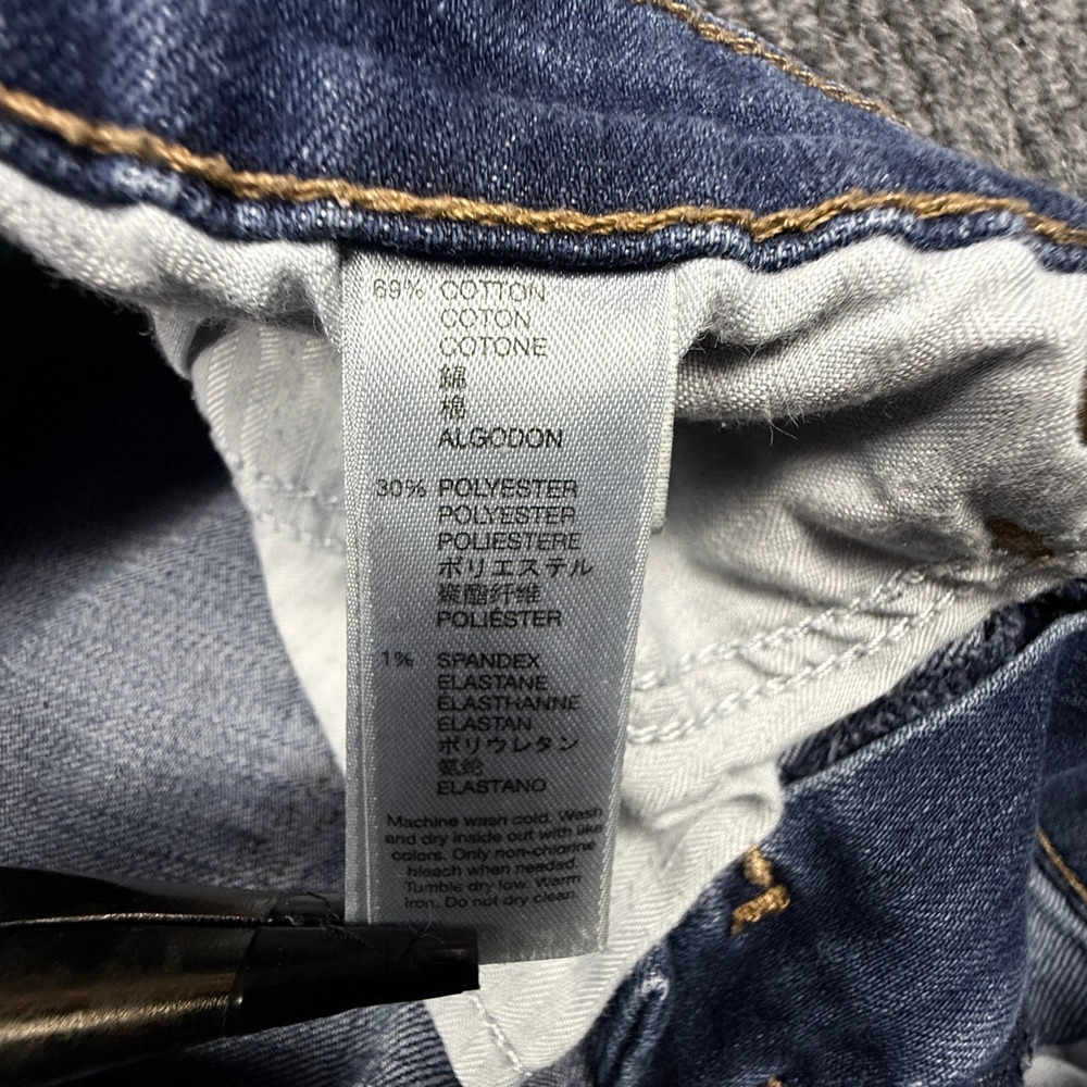 Gap Sexy Bootcut Fit Jeans Tinted Dark Wash Blue Denim 14/32R S/346418-00 - Picture 12 of 14
